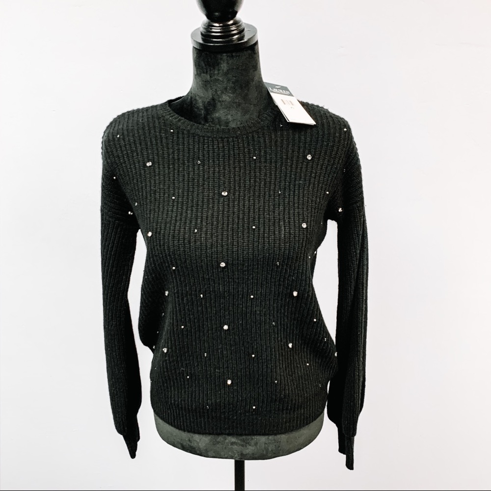 Lauren Ralph Lauren $175 XS Black Wool Sweater